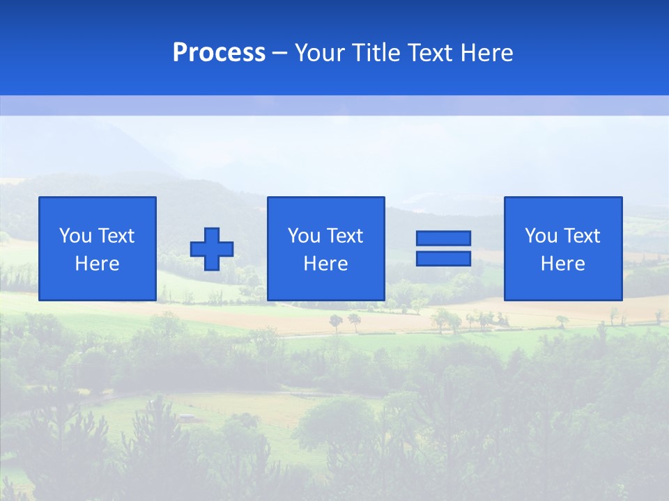 Europe Blue Scenery PowerPoint Template