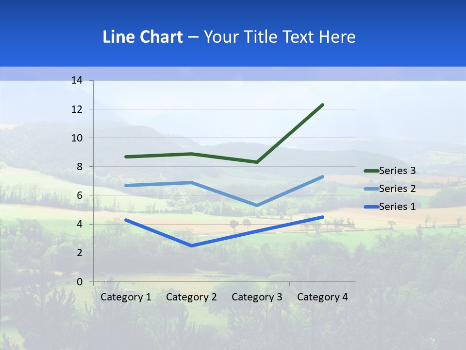 Europe Blue Scenery PowerPoint Template