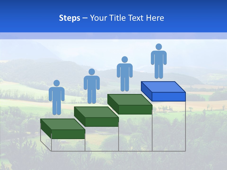 Europe Blue Scenery PowerPoint Template