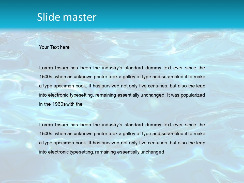 Waves Clean Background PowerPoint Template