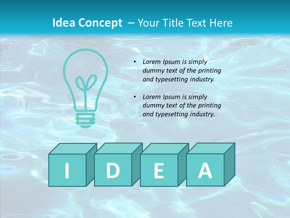 Waves Clean Background PowerPoint Template