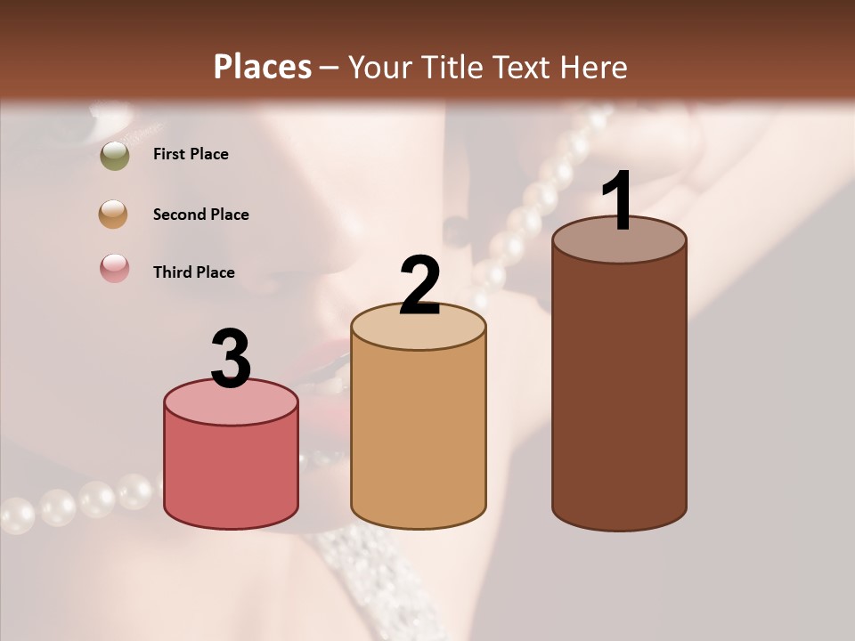 Flirt Red Beauty PowerPoint Template