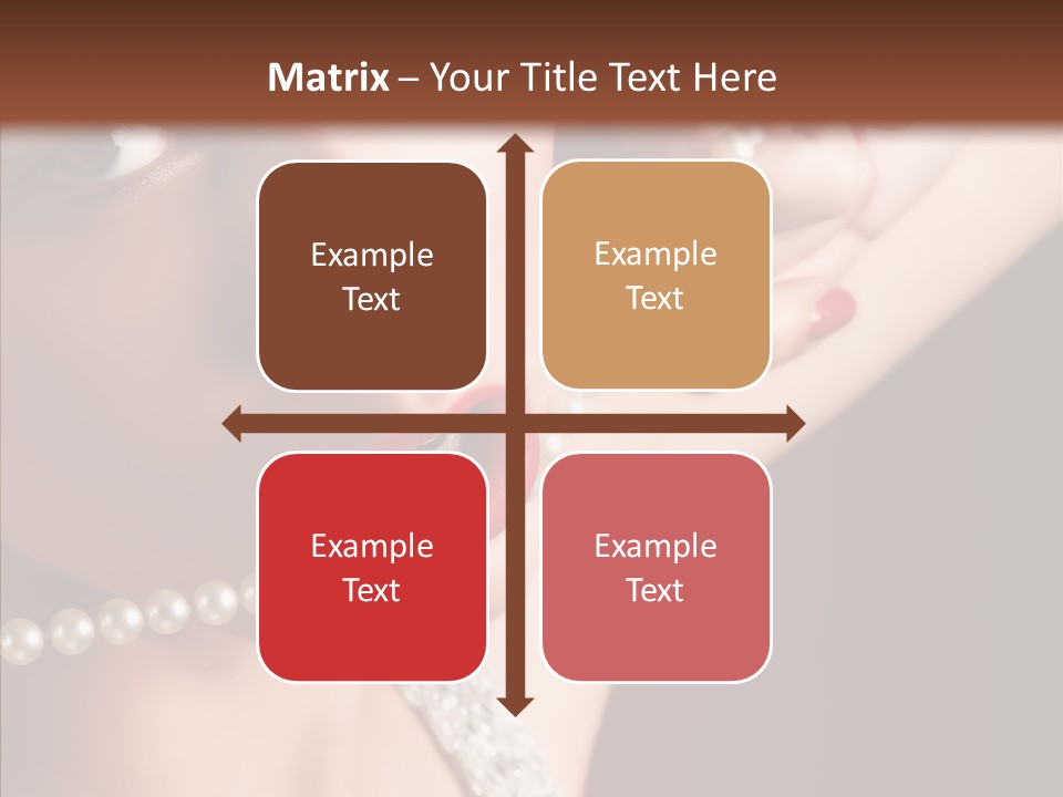 Flirt Red Beauty PowerPoint Template