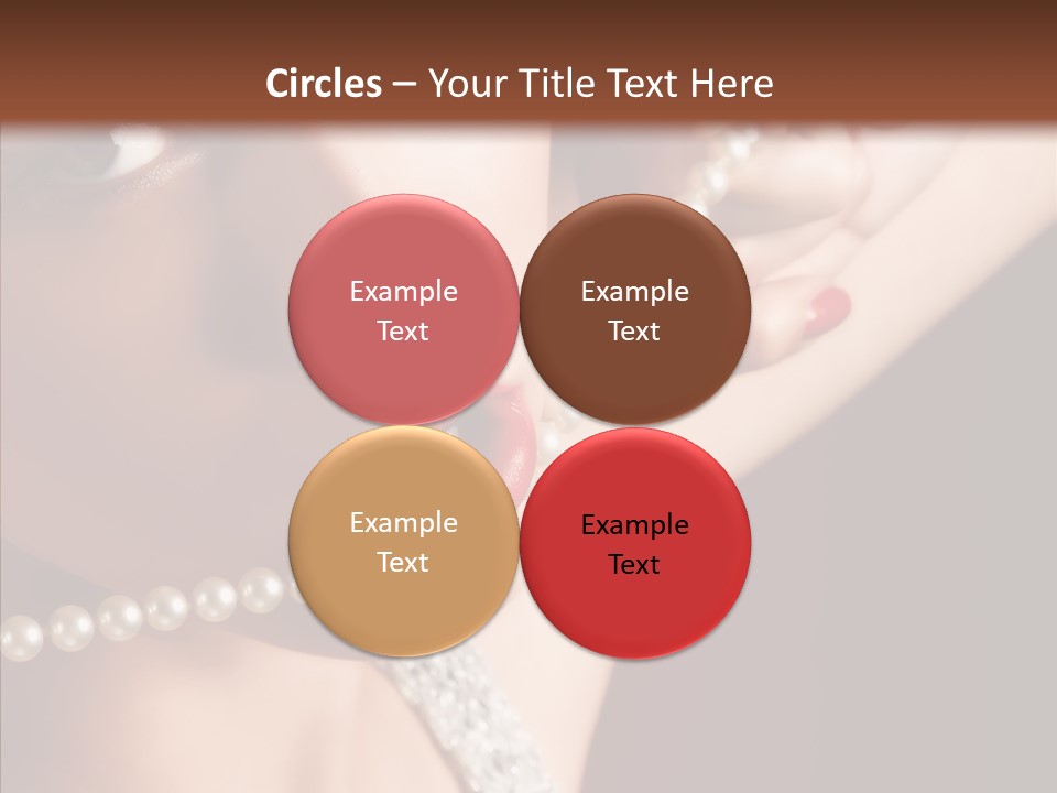Flirt Red Beauty PowerPoint Template