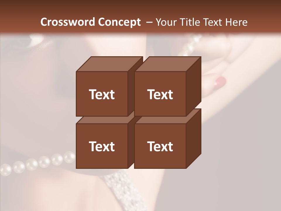 Flirt Red Beauty PowerPoint Template