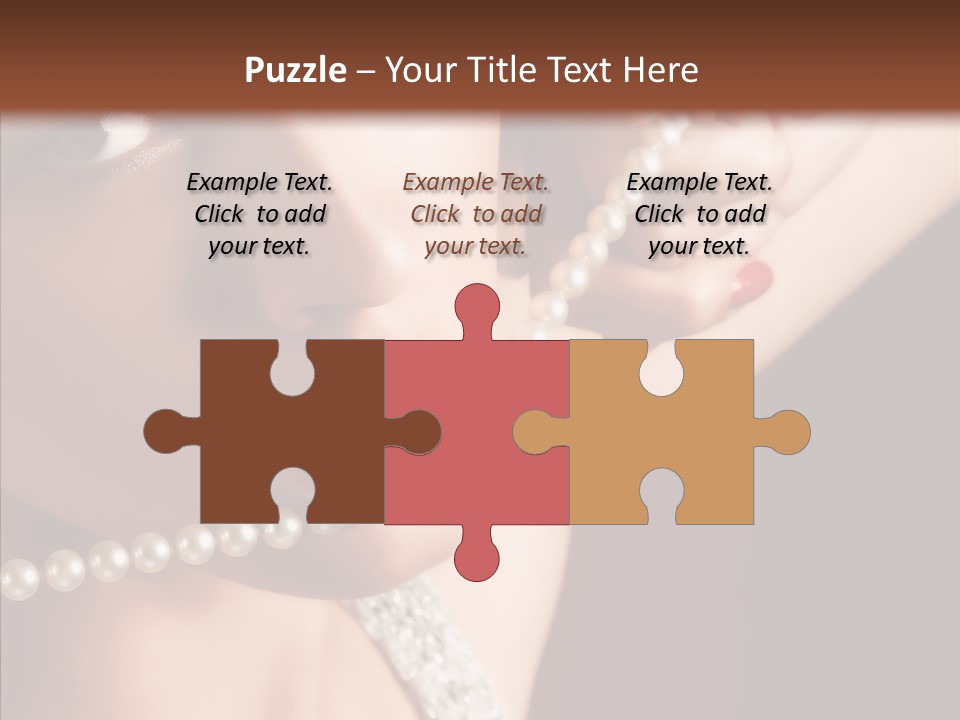 Flirt Red Beauty PowerPoint Template