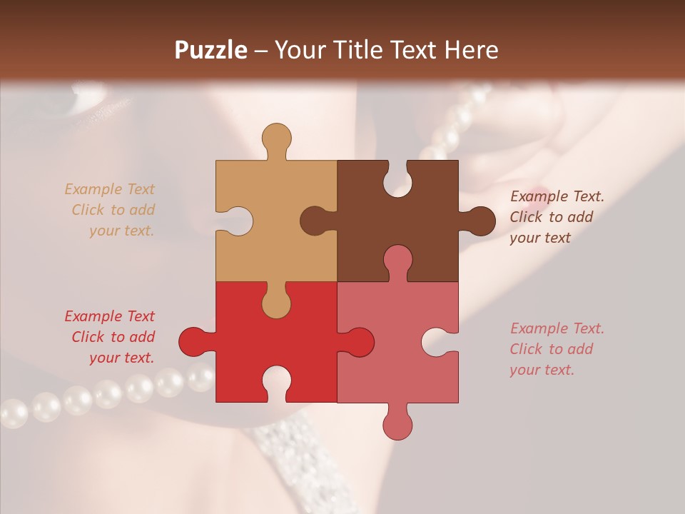 Flirt Red Beauty PowerPoint Template