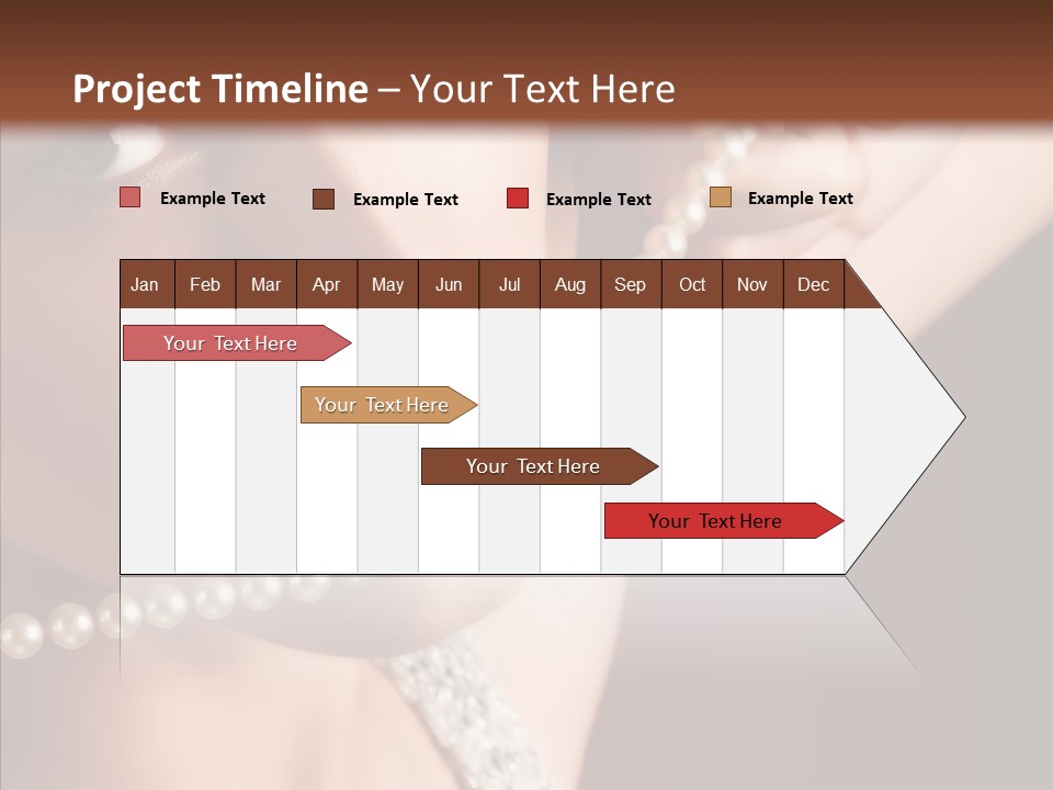 Flirt Red Beauty PowerPoint Template