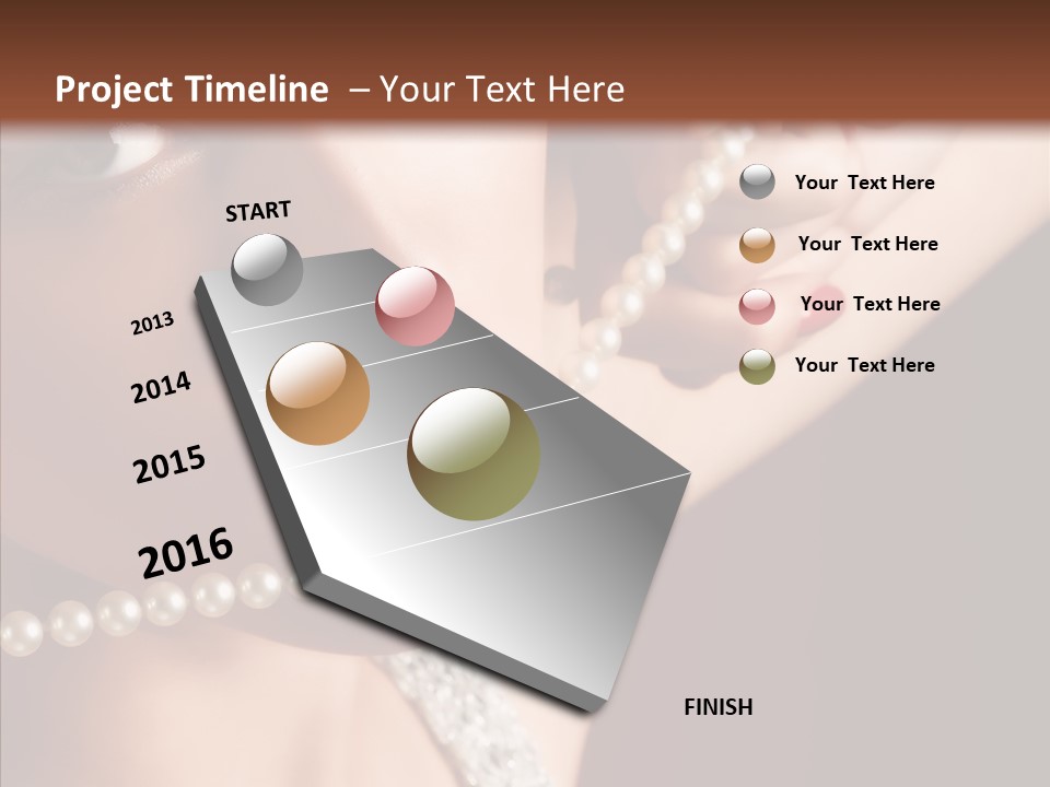 Flirt Red Beauty PowerPoint Template