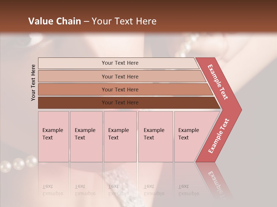 Flirt Red Beauty PowerPoint Template