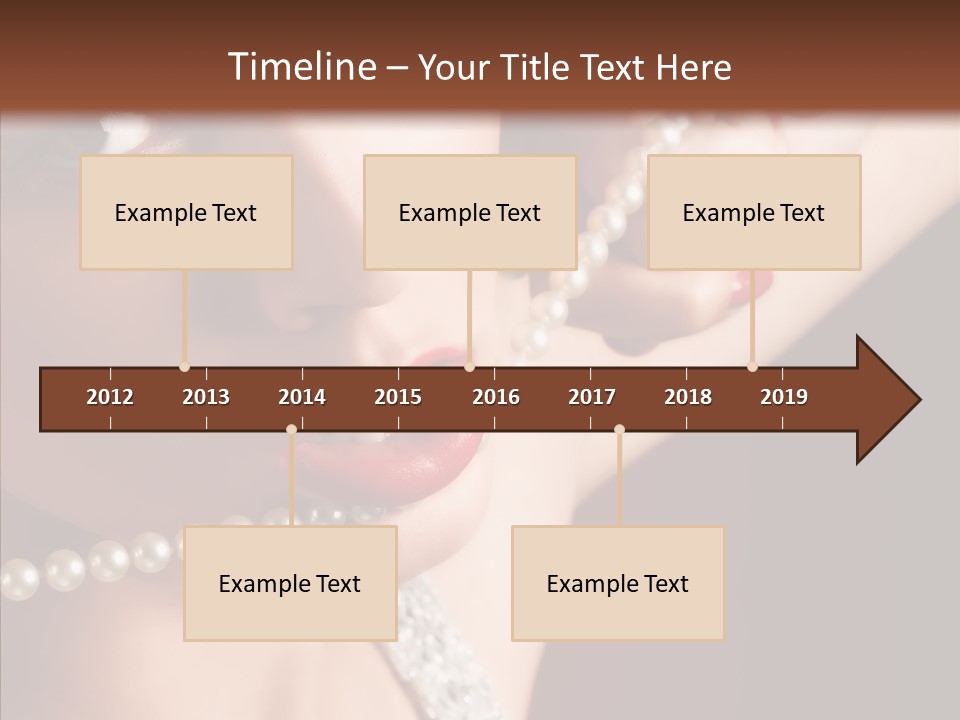 Flirt Red Beauty PowerPoint Template