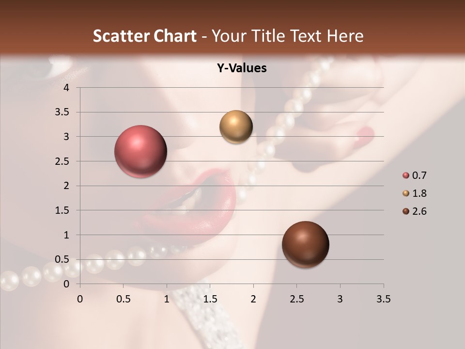 Flirt Red Beauty PowerPoint Template