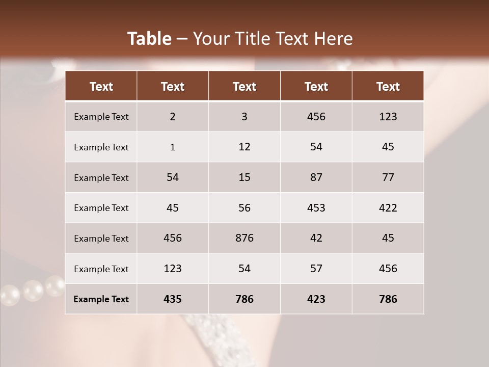 Flirt Red Beauty PowerPoint Template