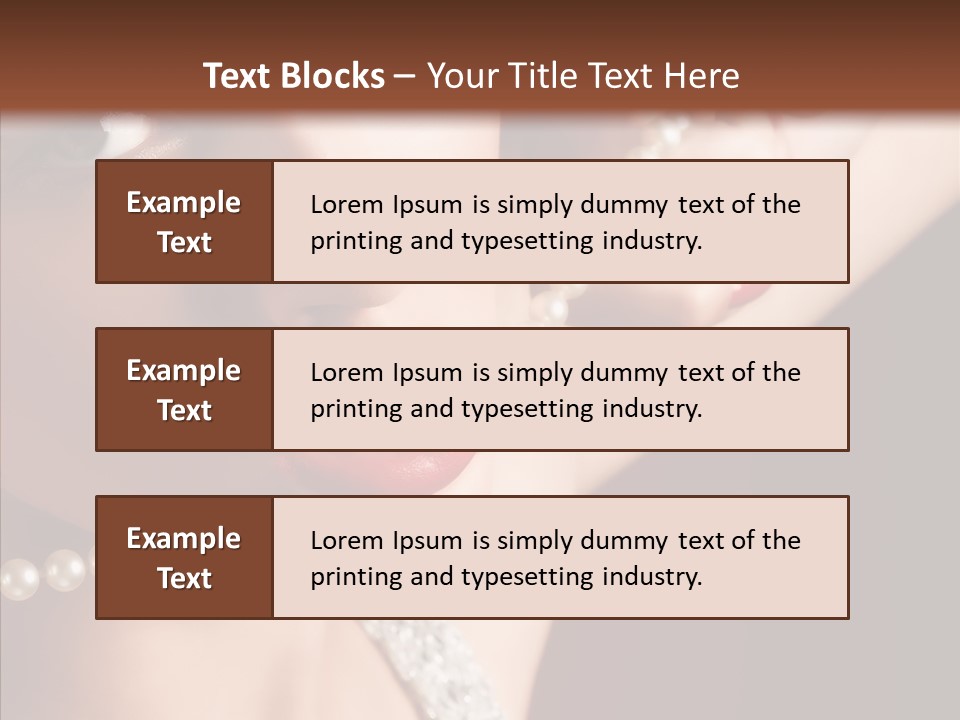 Flirt Red Beauty PowerPoint Template