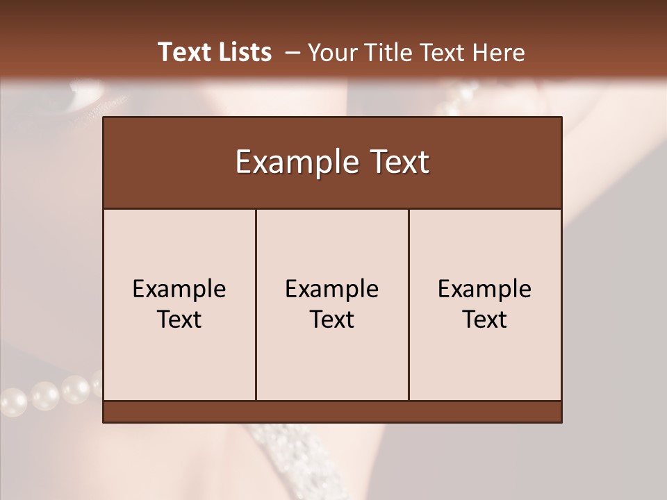 Flirt Red Beauty PowerPoint Template