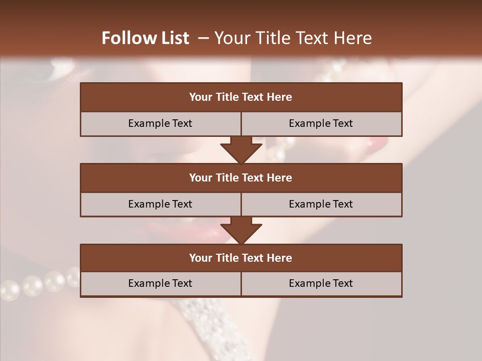 Flirt Red Beauty PowerPoint Template