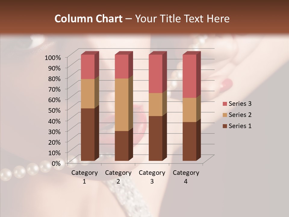 Flirt Red Beauty PowerPoint Template