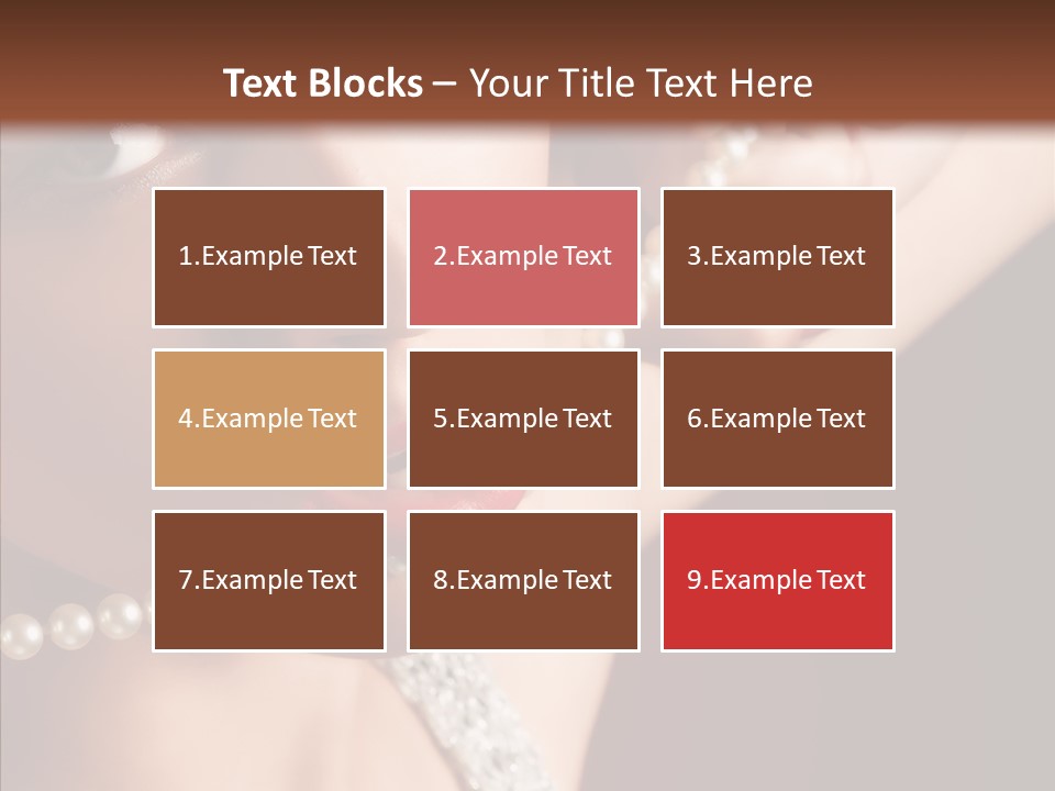 Flirt Red Beauty PowerPoint Template