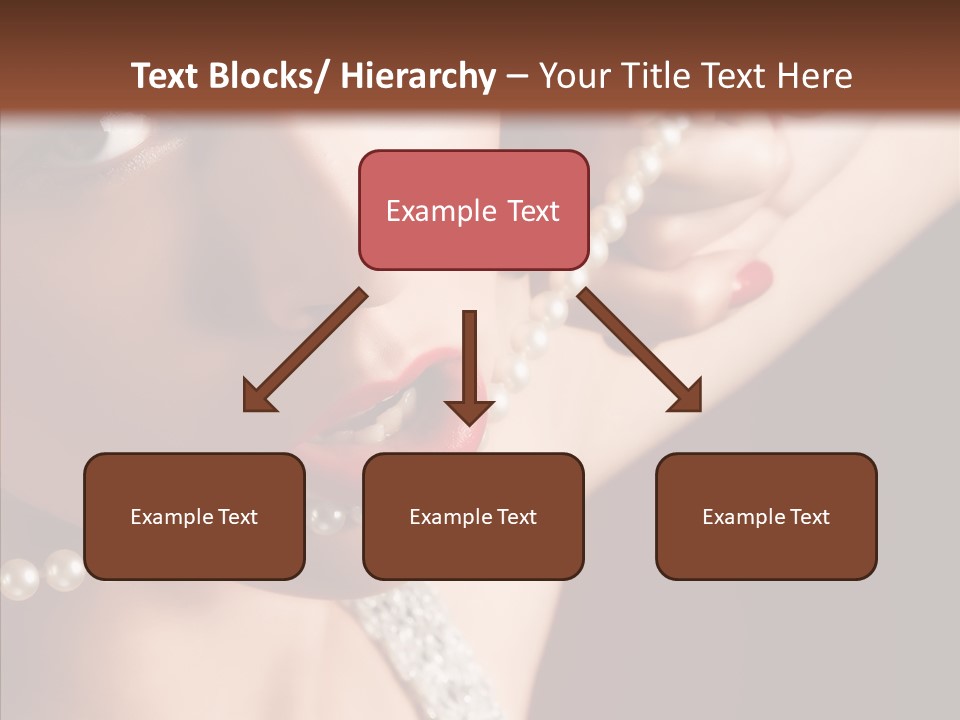 Flirt Red Beauty PowerPoint Template