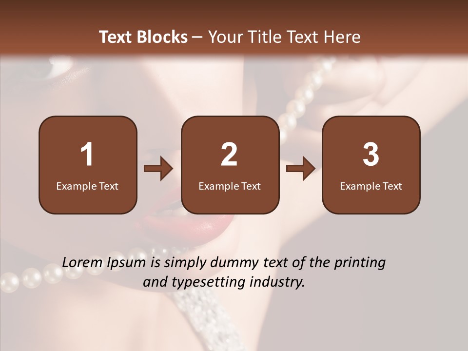 Flirt Red Beauty PowerPoint Template