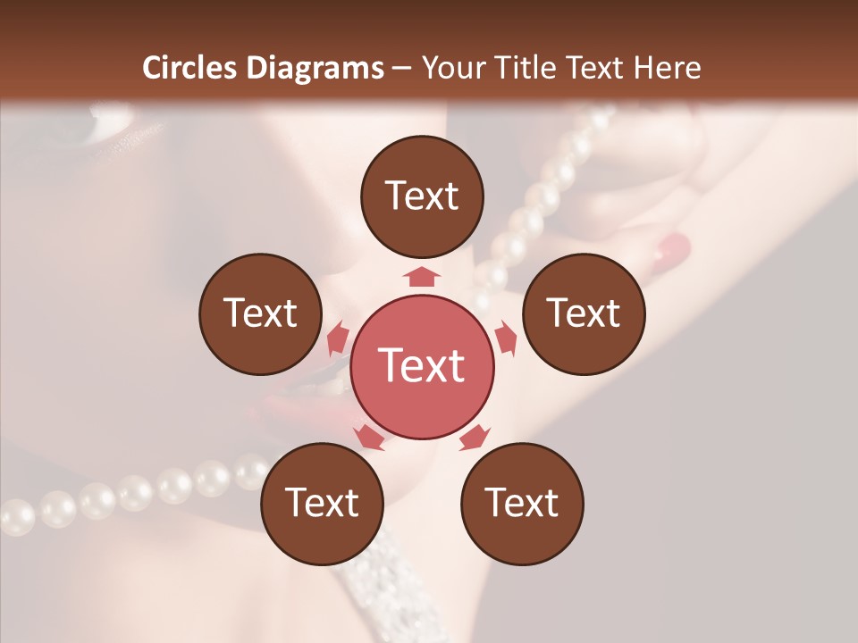 Flirt Red Beauty PowerPoint Template