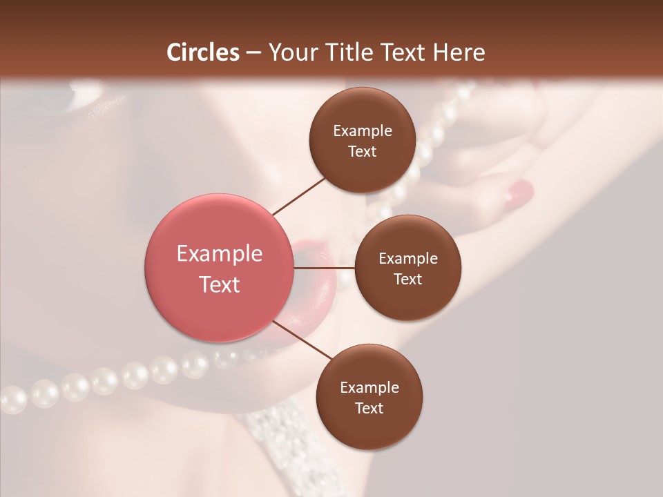 Flirt Red Beauty PowerPoint Template