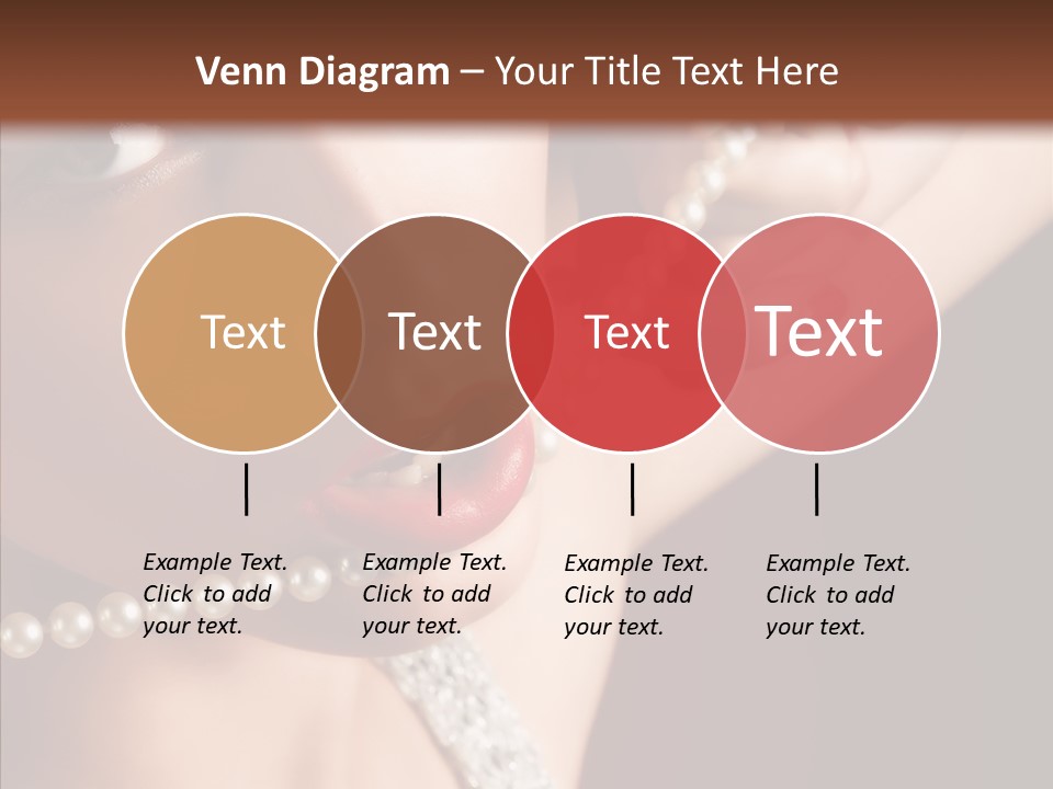 Flirt Red Beauty PowerPoint Template