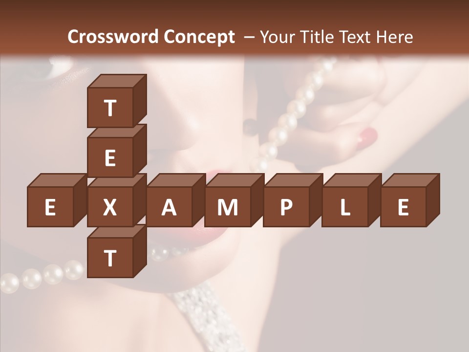 Flirt Red Beauty PowerPoint Template