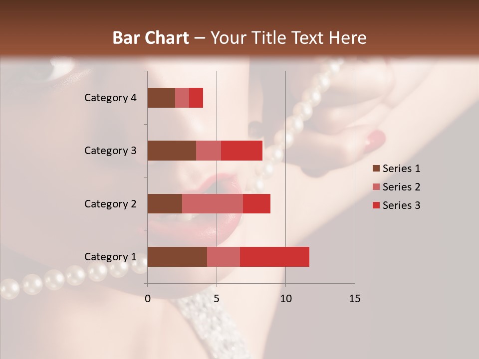 Flirt Red Beauty PowerPoint Template
