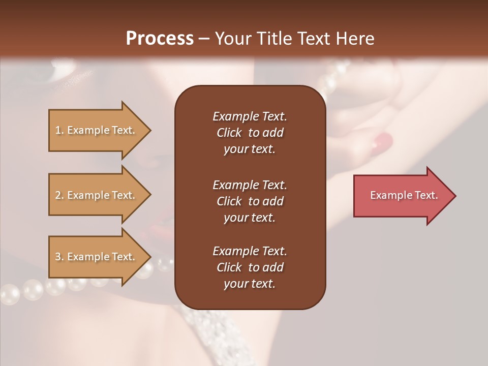 Flirt Red Beauty PowerPoint Template