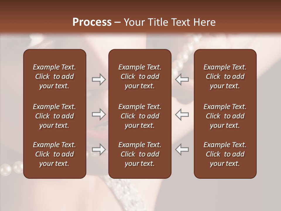 Flirt Red Beauty PowerPoint Template