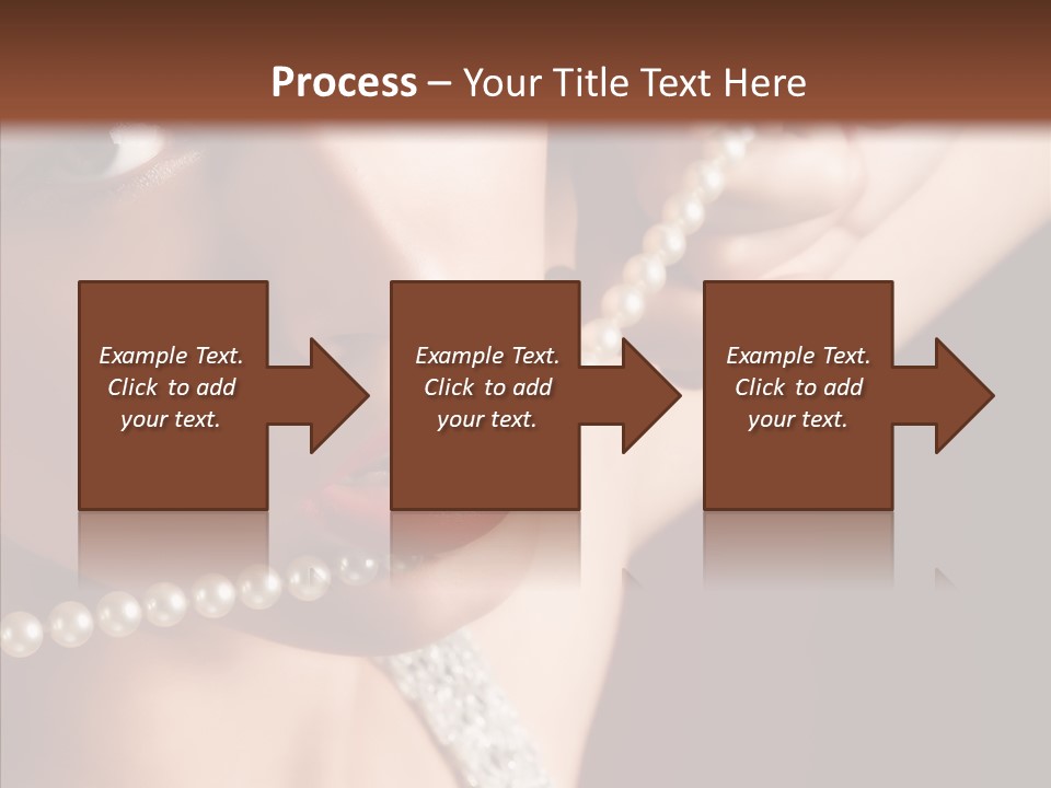 Flirt Red Beauty PowerPoint Template