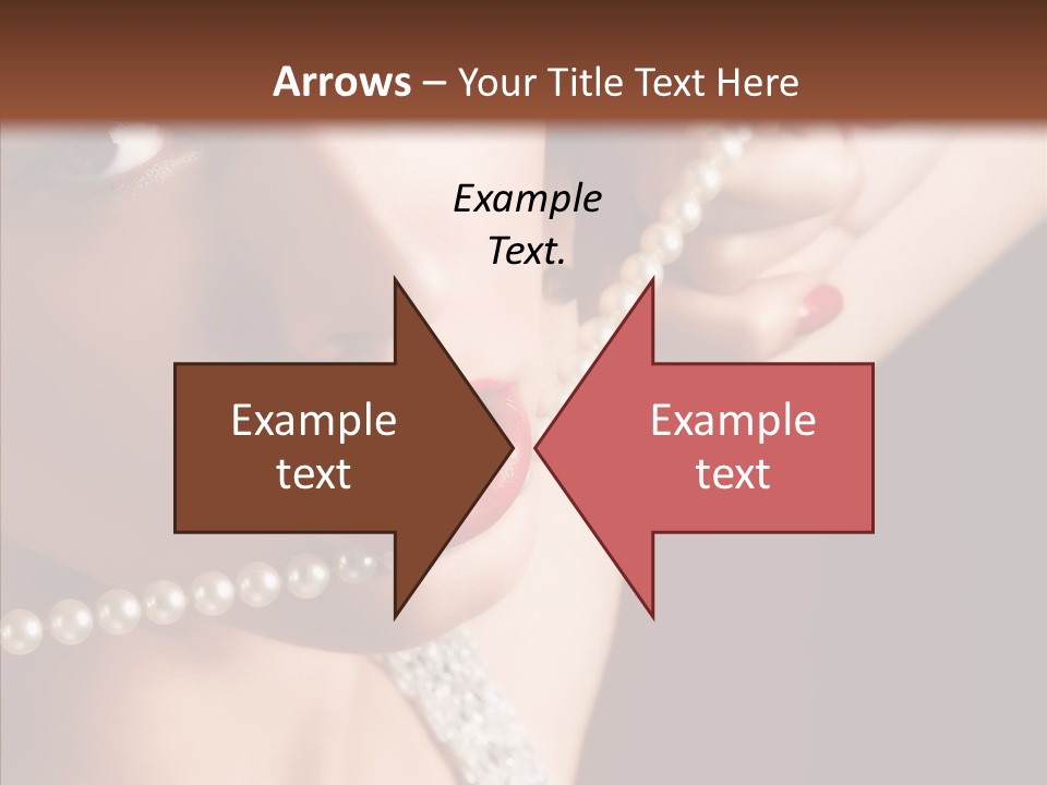 Flirt Red Beauty PowerPoint Template