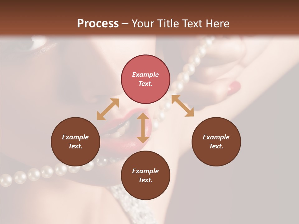 Flirt Red Beauty PowerPoint Template