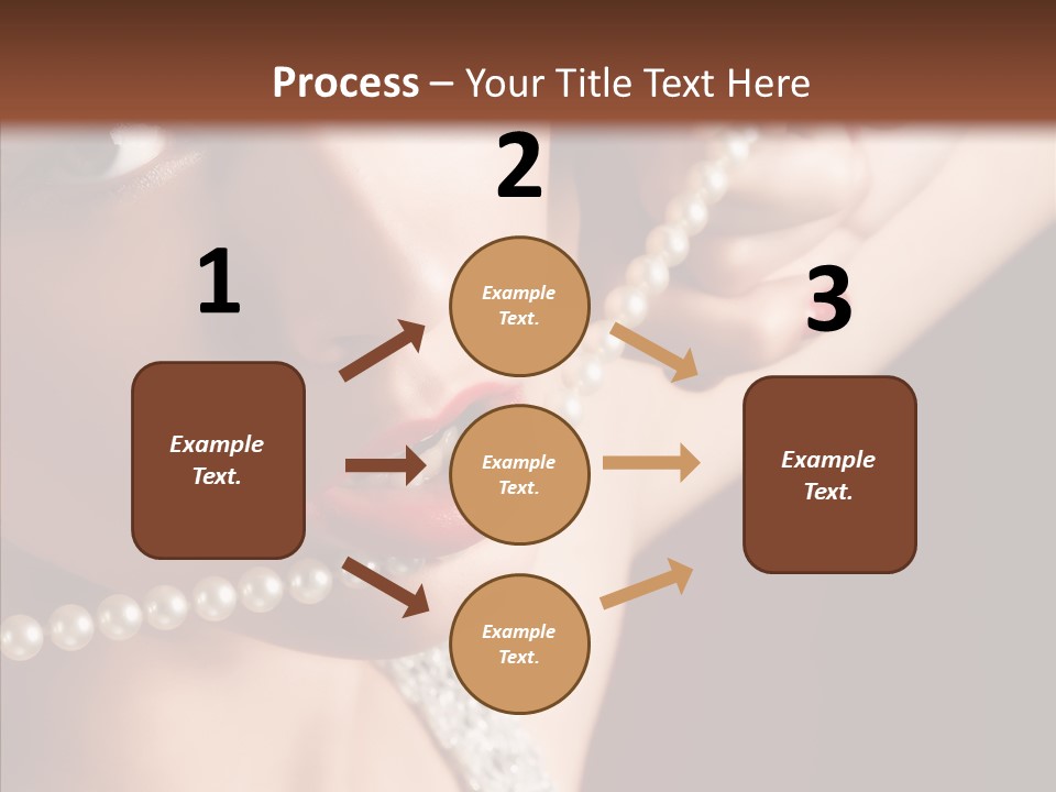 Flirt Red Beauty PowerPoint Template