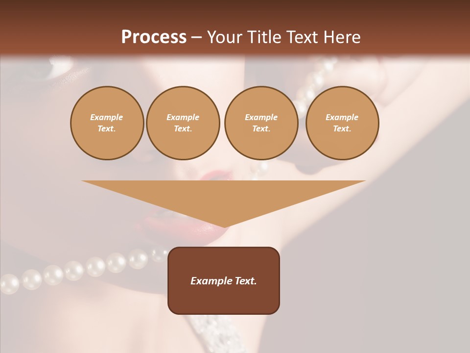 Flirt Red Beauty PowerPoint Template