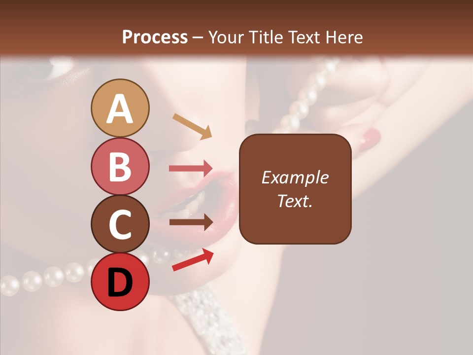 Flirt Red Beauty PowerPoint Template