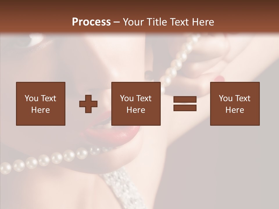 Flirt Red Beauty PowerPoint Template