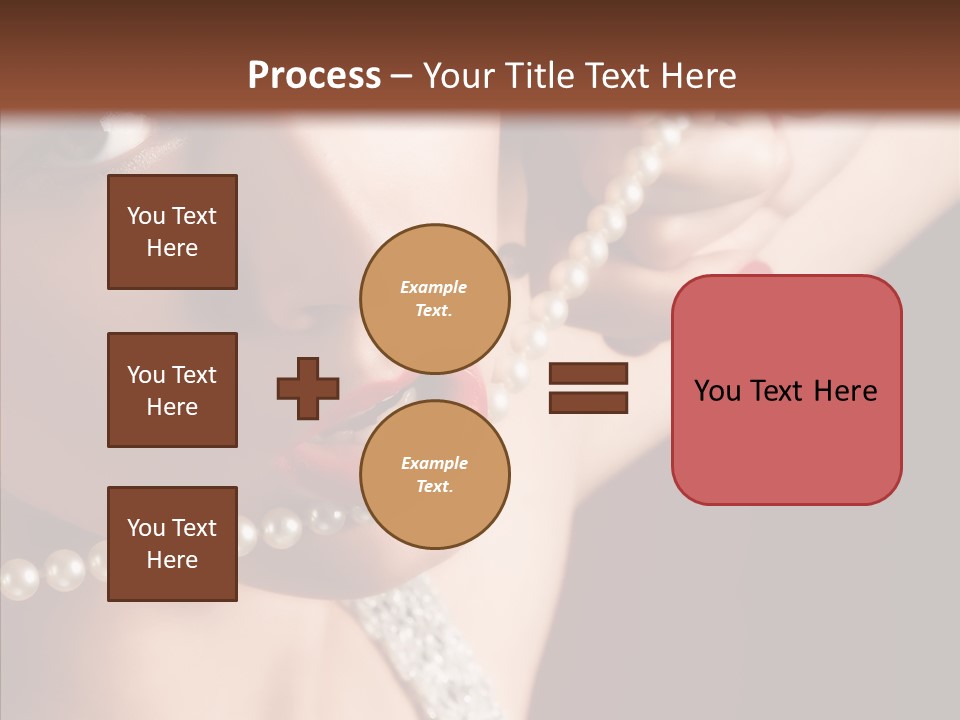 Flirt Red Beauty PowerPoint Template