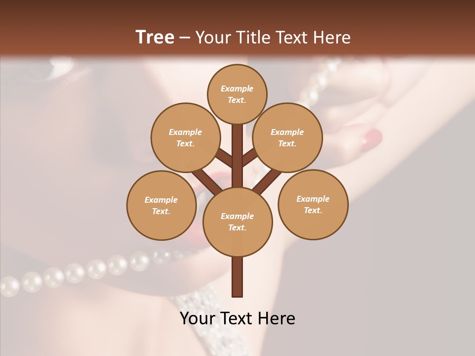 Flirt Red Beauty PowerPoint Template