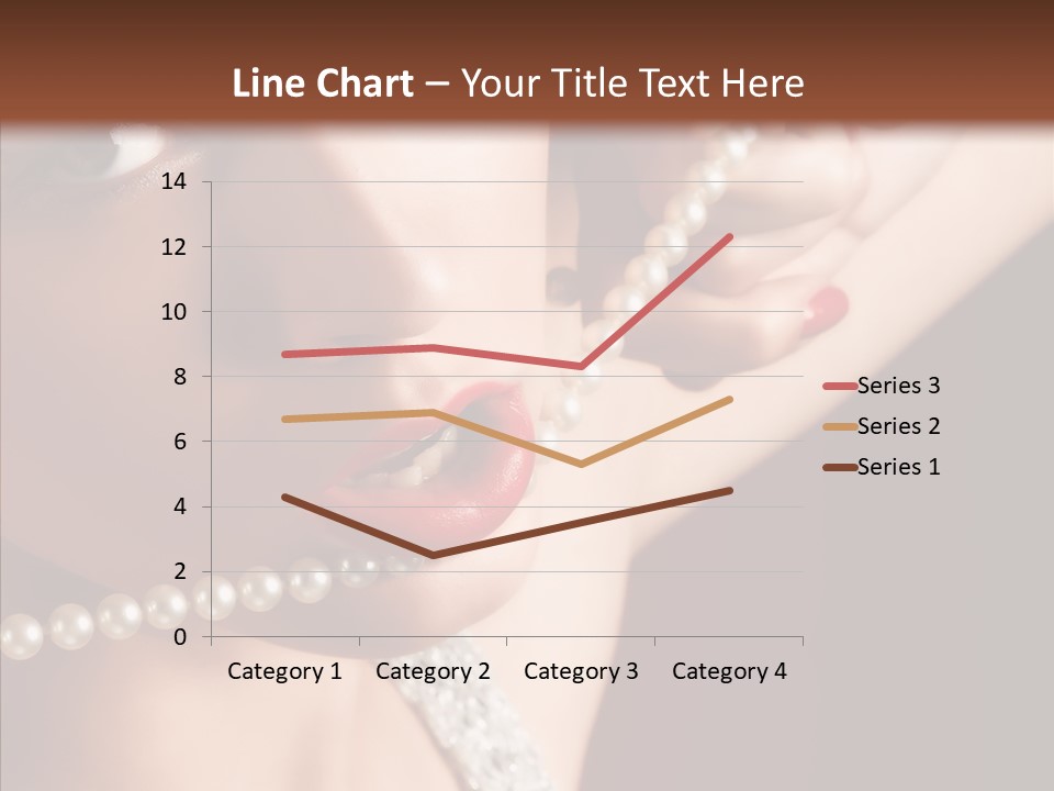 Flirt Red Beauty PowerPoint Template