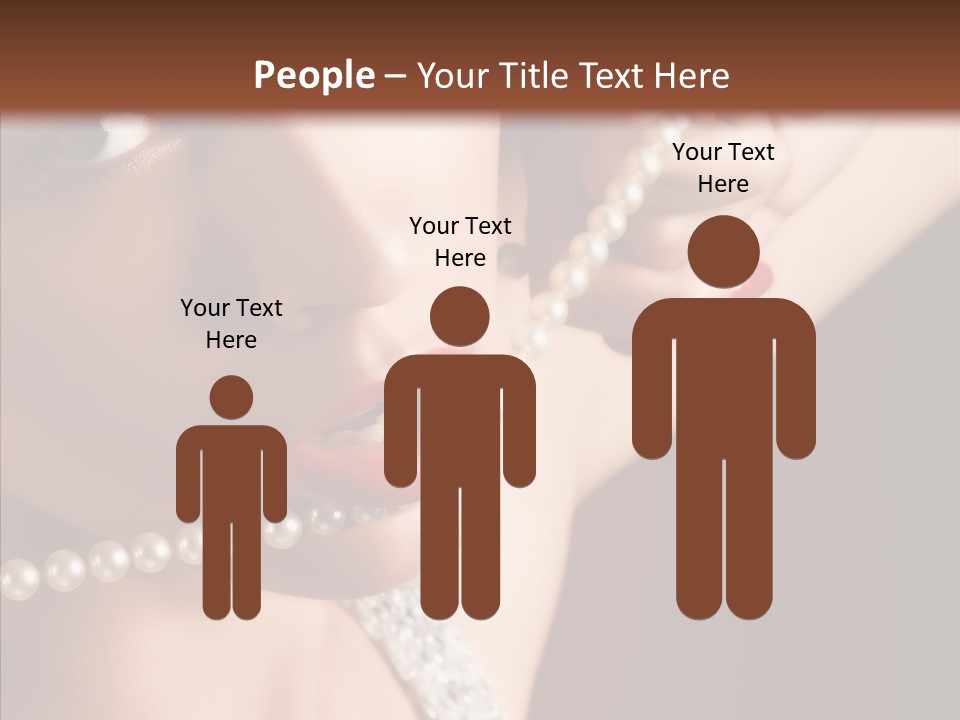 Flirt Red Beauty PowerPoint Template