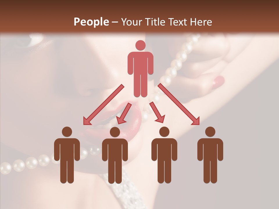 Flirt Red Beauty PowerPoint Template