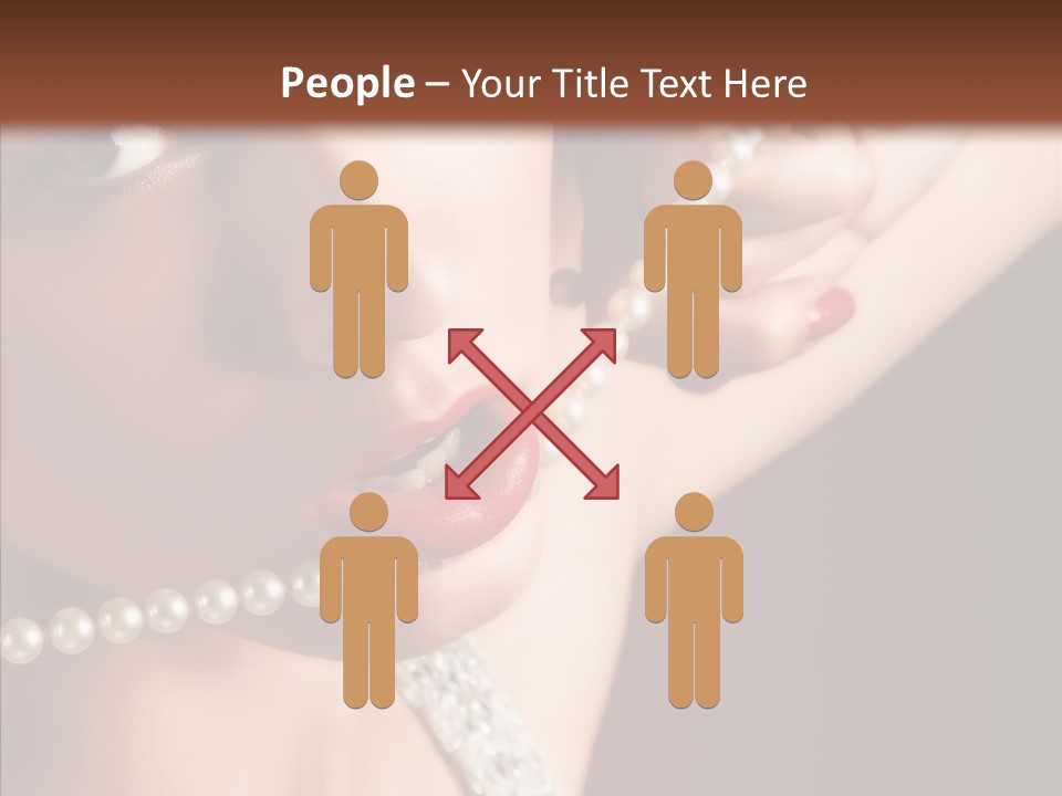 Flirt Red Beauty PowerPoint Template
