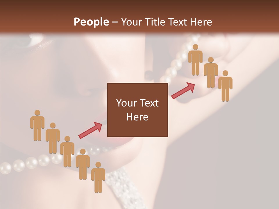 Flirt Red Beauty PowerPoint Template