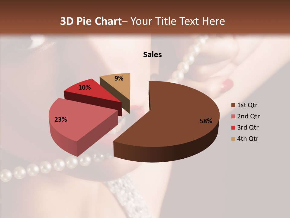 Flirt Red Beauty PowerPoint Template