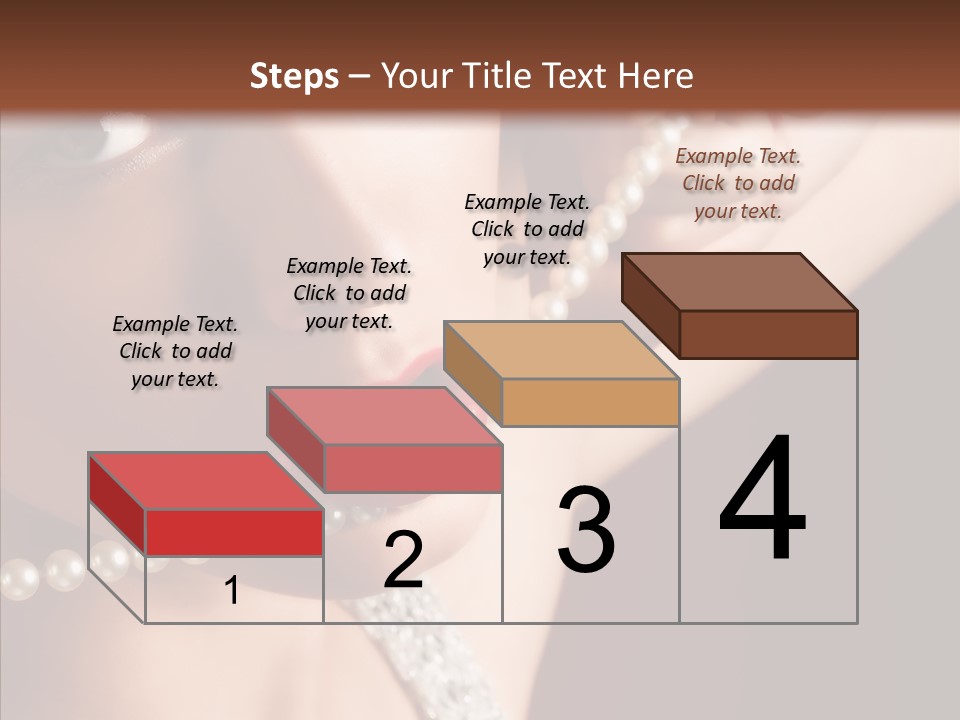Flirt Red Beauty PowerPoint Template