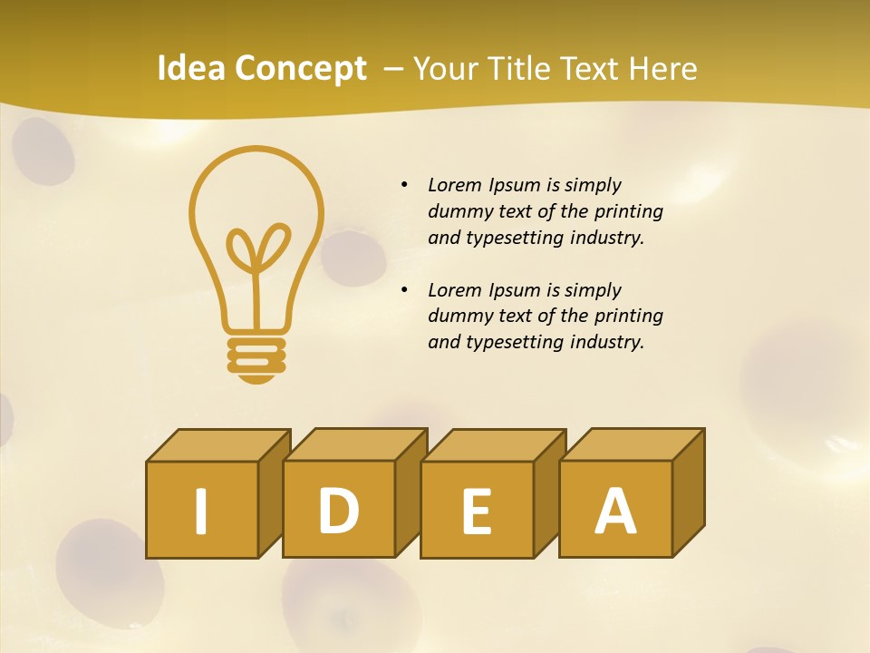 Close Up Food Snack PowerPoint Template