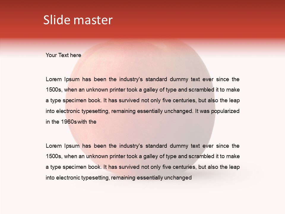 Macro Background Peach PowerPoint Template