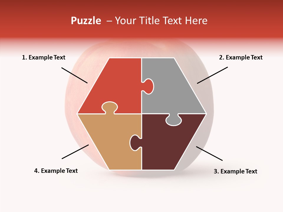 Macro Background Peach PowerPoint Template